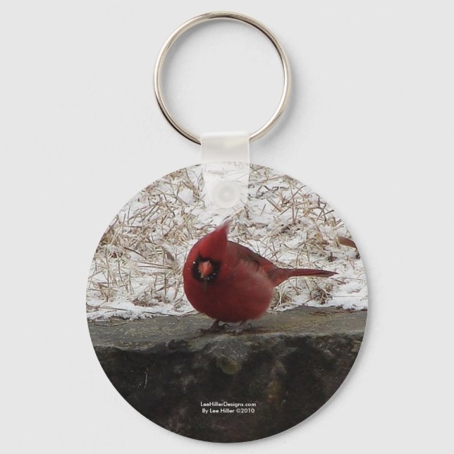 Cardinal Hot Springs Nat. Park Mt AR Gifts Apparel Key Ring (Front)