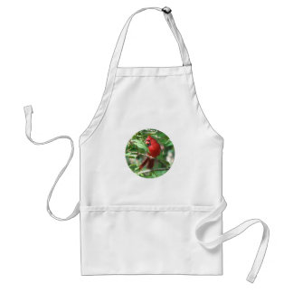 Cardinal in Holly Standard Apron