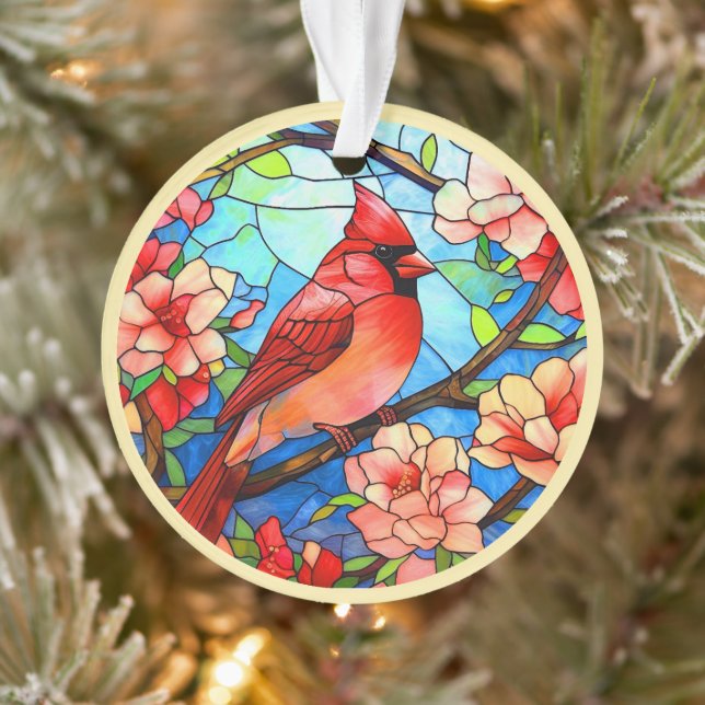 Cardinal / In Memoriam Acrylic Ornament (Tree)