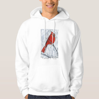 Cardinal in Snow Hoodie