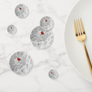 Cardinal in Winter Confetti