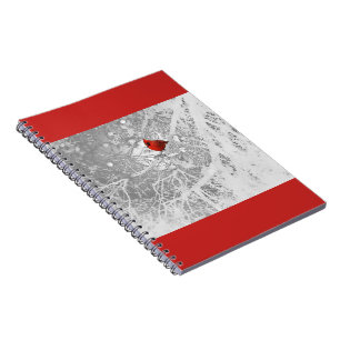 Cardinal in Winter Notebook