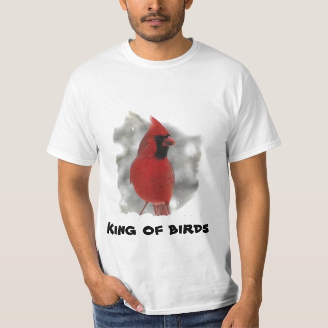 Cardinal - King of birds T-Shirt (Front)