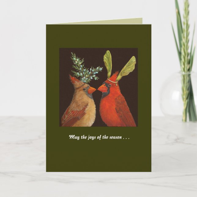 Cardinal Love holiday card (Front)