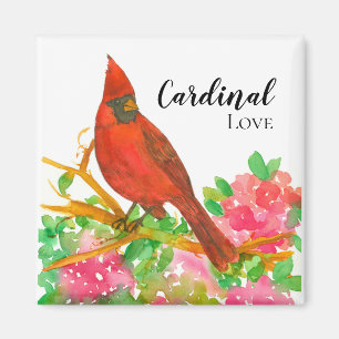 Cardinal Love Pink Rhododendron Flowers Magnet