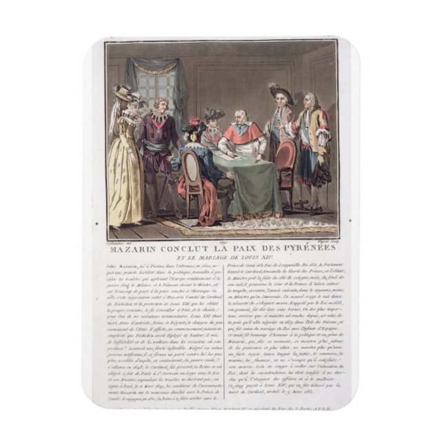 Cardinal Mazarin (1602-61) concludes the Peace of Magnet (Vertical)
