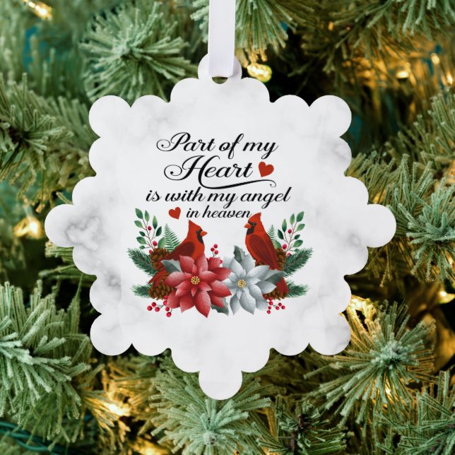 Cardinal Memorial Christmas  Tree Decoration Card (Insitu (Tree))