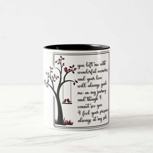 Cardinal Memorial Quote/Sublimation Two-Tone Coffee Mug (Center)