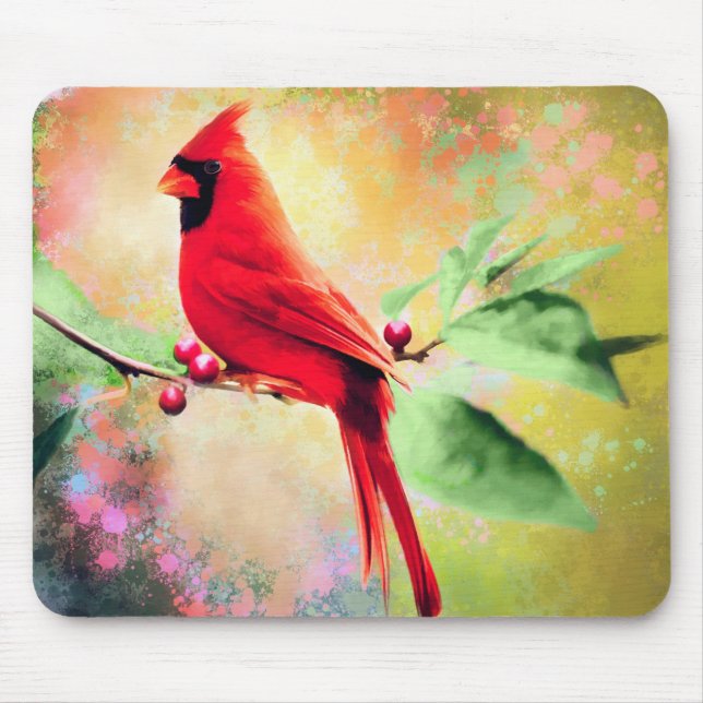 Cardinal Mouse Mat (Front)