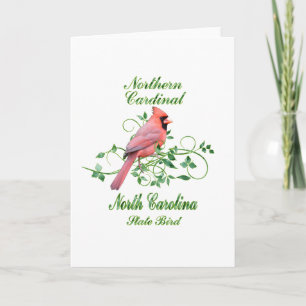 Cardinal North Carolina State Bird Card