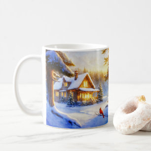 Cardinal on a Snowy Day Coffee Mug