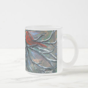 "Cardinal on the Elk" Frosted Mug