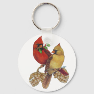 Cardinal Pair Key Ring