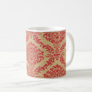 Cardinal Parisian Moods Damask Coffee Mug