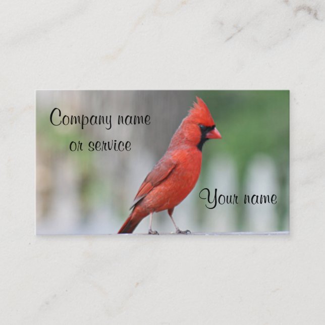 Cardinal photo business card (Front)