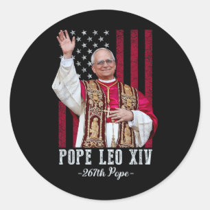 Cardinal Pope Robert Prevost - Pope Leo Xiv Americ Classic Round Sticker