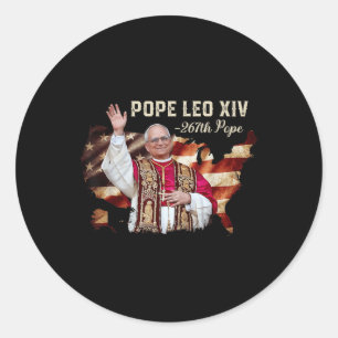 Cardinal Pope Robert Prevost - Pope Leo Xiv Americ Classic Round Sticker