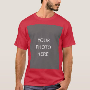 Cardinal Red Add Your Image Photo T-Shirt