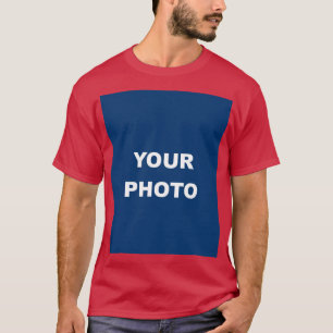 Cardinal Red Add Your Image Photo T-Shirt
