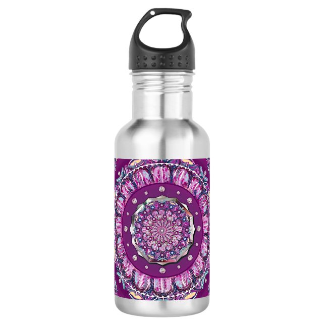 Cardinal Red Rosace 710 Ml Water Bottle (Front)