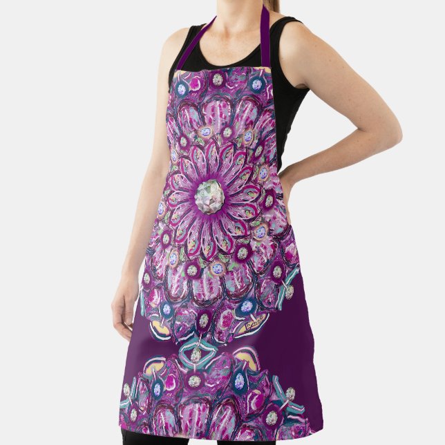 Cardinal Red Rosace Apron (Insitu)