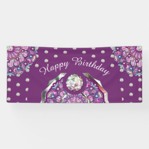 Cardinal Red Rosace Banner