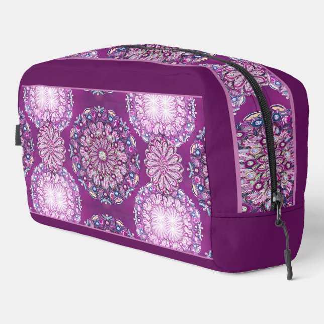 Cardinal red Rosace Dopp Kit (Right Corner)