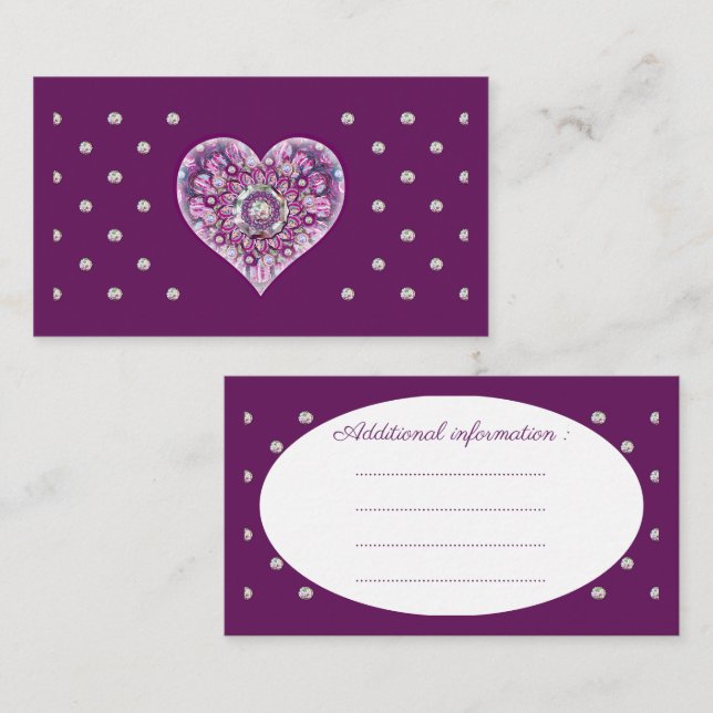 Cardinal Red Rosace Enclosure Card (Front/Back)