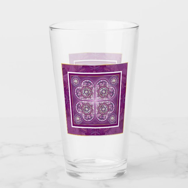 Cardinal Red Rosace Glass (Front)