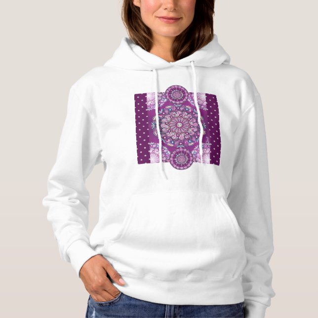 Cardinal Red Rosace Hoodie (Front)