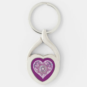 Cardinal red Rosace Key Ring