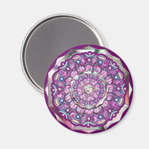 Cardinal red Rosace Magnet