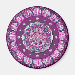 Cardinal red Rosace Magnet