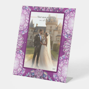 cardinal red rosace pedestal sign