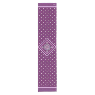 Cardinal Red Rosace Short Table Runner