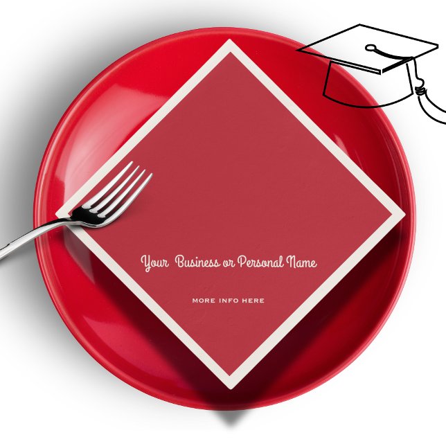 cardinal red solid colour napkin (Creator Uploaded)