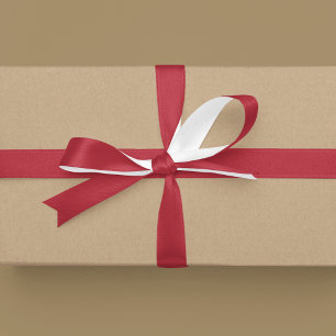 cardinal red solid colour satin ribbon