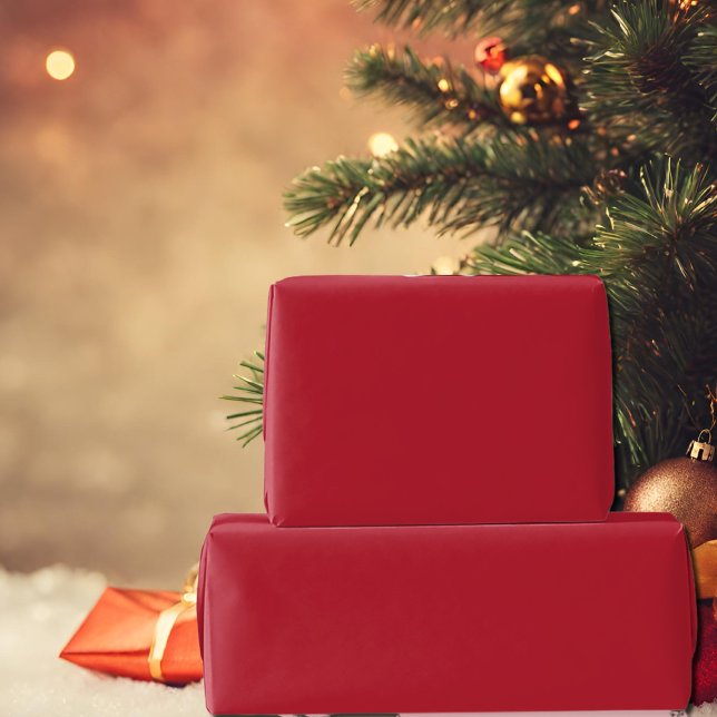 cardinal red solid colour wrapping paper (Creator Uploaded)