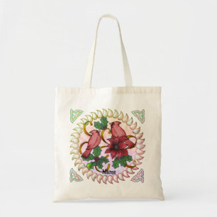 Cardinal Ribbons tote bags
