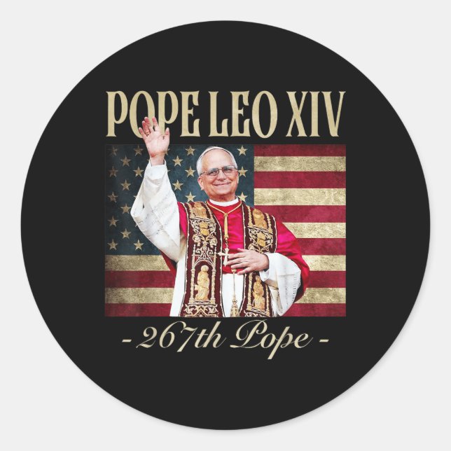 Cardinal Robert Prevost  Classic Round Sticker (Front)