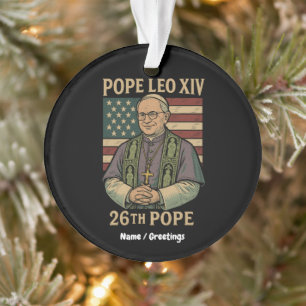 Cardinal Robert Prevost Elected Pope Leo XIV Ornament