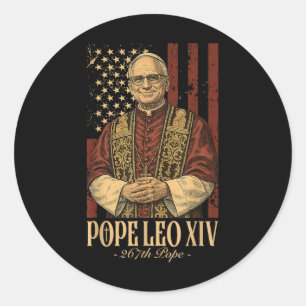 Cardinal Robert Prevost Pope Leo Xiv 7 Classic Round Sticker