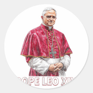 Cardinal Robert Prevost Shirt Pope Leo Xiv _8 Classic Round Sticker