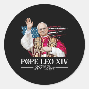 Cardinal Robert Prevost Shirt Pope Leo Xiv Classic Round Sticker