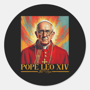 Cardinal Robert Prevost Shirt Pope Leo Xiv Classic Round Sticker