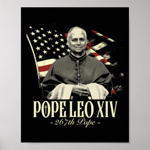Cardinal Robert Prevost Shirt Pope Leo Xiv  Poster