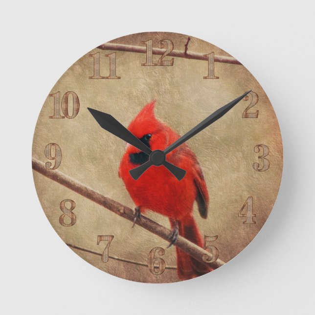 Cardinal Round Clock (Front)