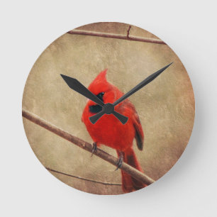 Cardinal Round Clock