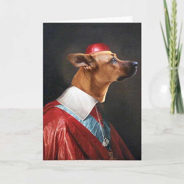 Cardinal Rule Greeting Card (Front)