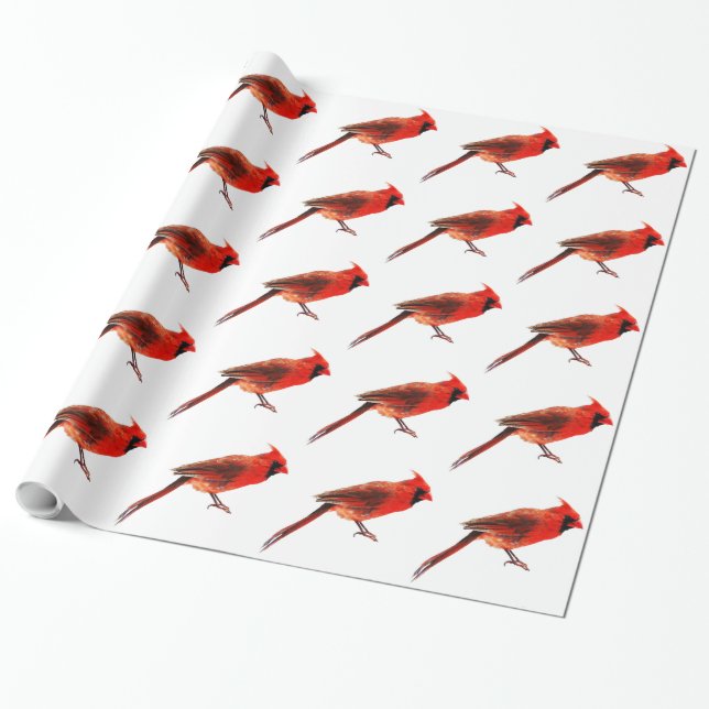 Cardinal(s) Wrapping Paper (Unrolled)